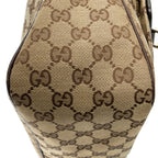 Shoulder Bag Medium Abbey Pocket Hobo Brown Monogrammed Canvas