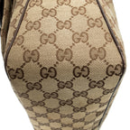 Shoulder Bag Medium Abbey Pocket Hobo Brown Monogrammed Canvas