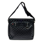 Shoulder Bag Web Messenger Black Guccissima Leather