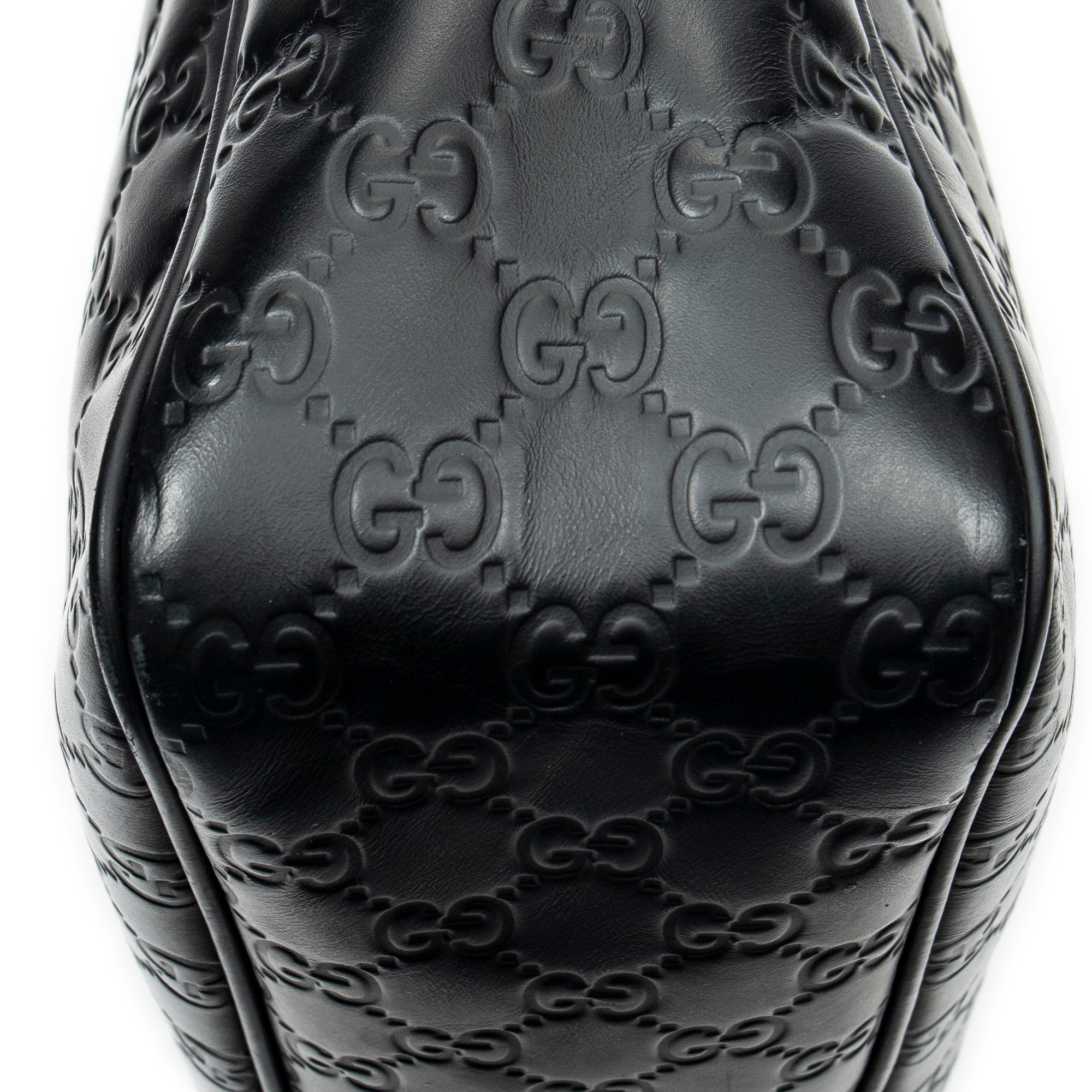 Shoulder Bag Web Messenger Black Guccissima Leather