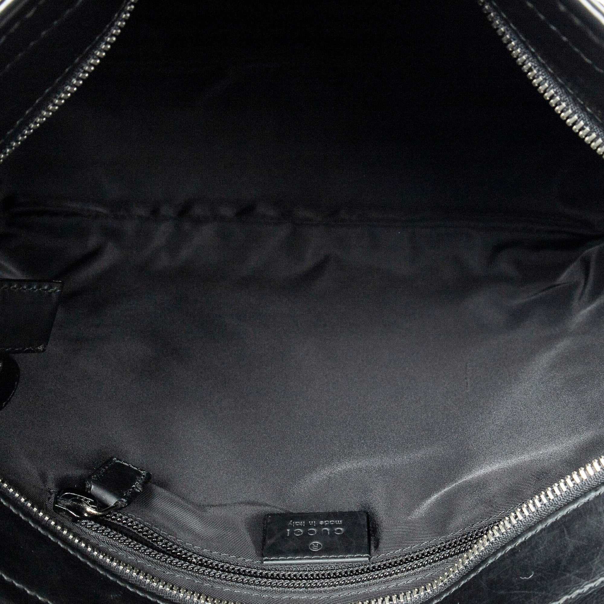 Shoulder Bag Web Messenger Black Guccissima Leather
