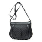 Shoulder Bag Small D-Ring Messenger Black Monogrammed Nylon Canvas