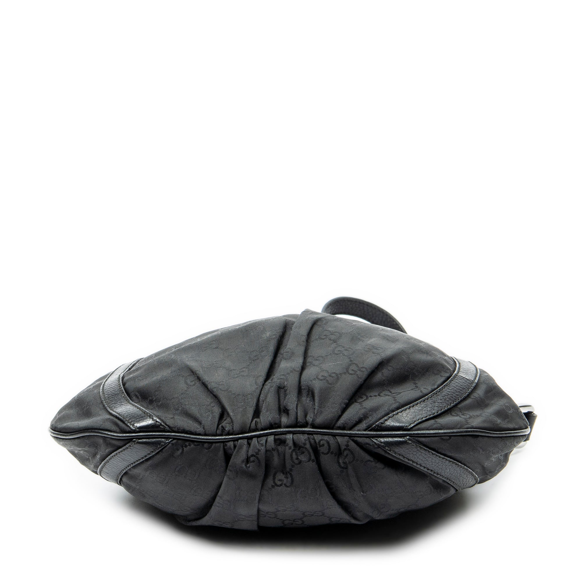Shoulder Bag Small D-Ring Messenger Black Monogrammed Nylon Canvas