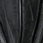 Shoulder Bag Small D-Ring Messenger Black Monogrammed Nylon Canvas