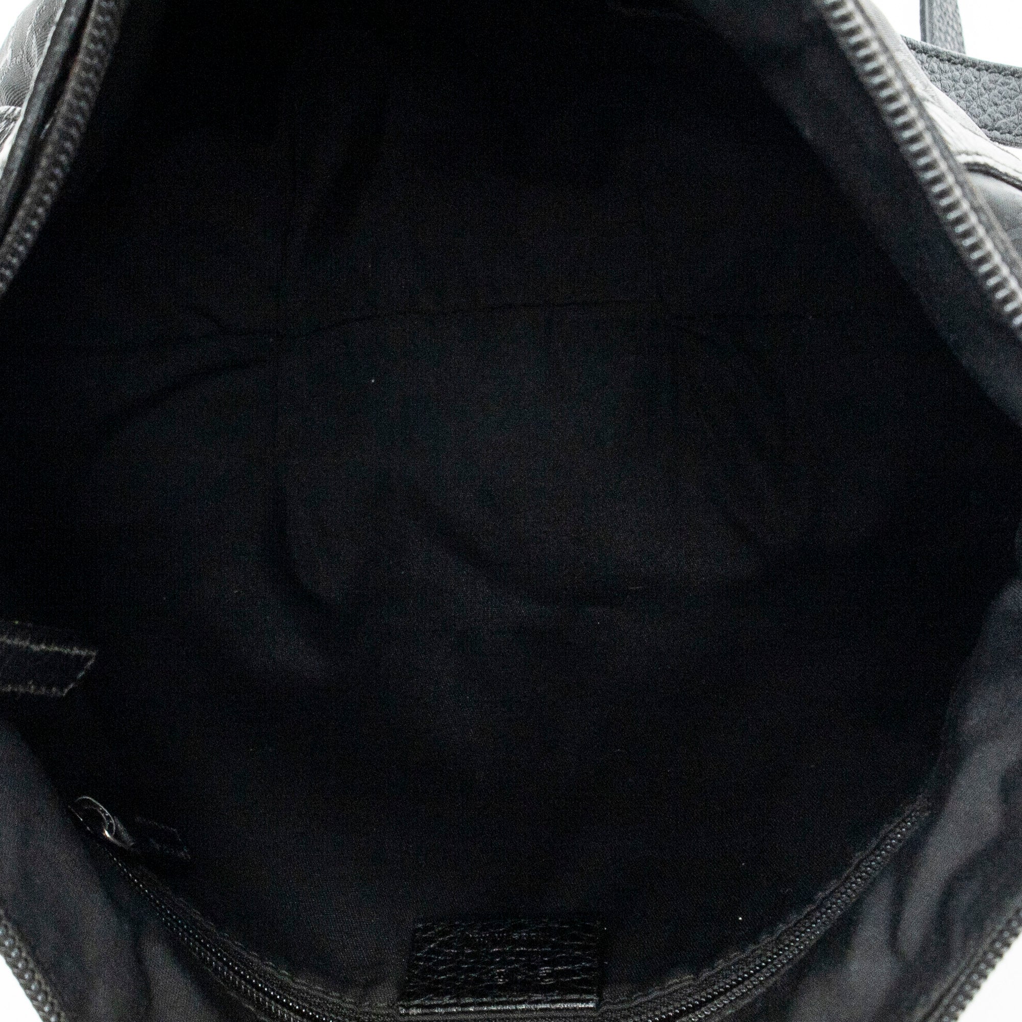 Shoulder Bag Small D-Ring Messenger Black Monogrammed Nylon Canvas