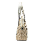 Handbag Mini Abbey Shopper Gold Monogrammed Canvas