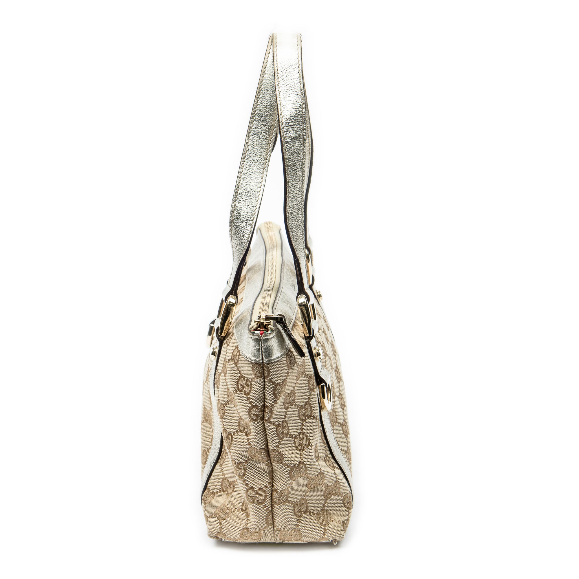 Handbag Mini Abbey Shopper Gold Monogrammed Canvas