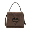 Shoulder Bag Vintage Barcelona Crossbody Brown Suede Leather