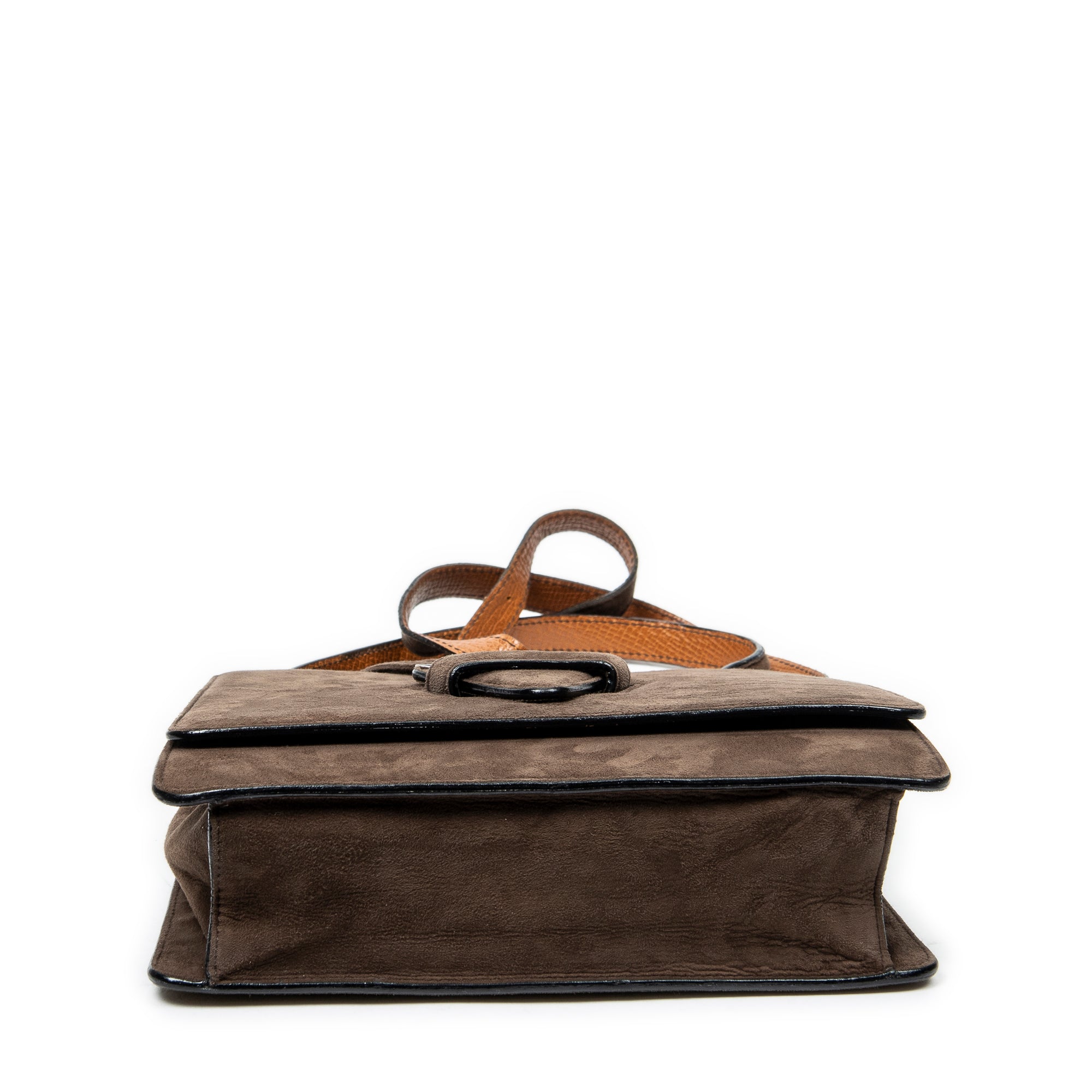 Shoulder Bag Vintage Barcelona Crossbody Brown Suede Leather