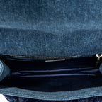 Shoulder Bag Velvet Tresse Crossbody Blue Denim Denim Canvas