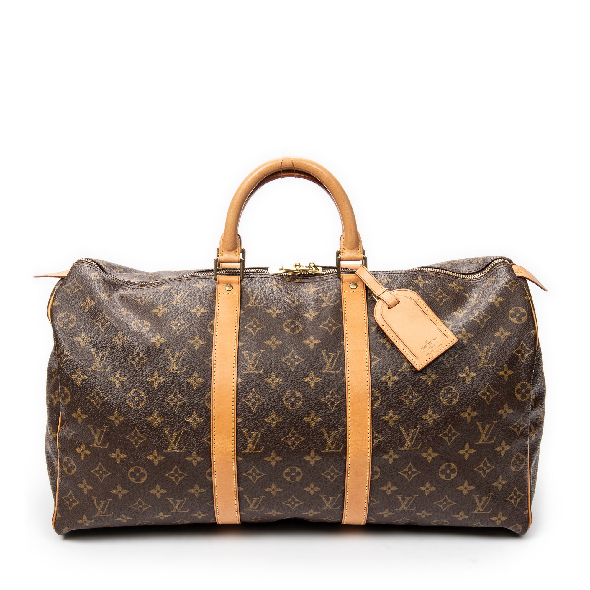 Travel Bag Keepall 50 Brown Monogram Canvas