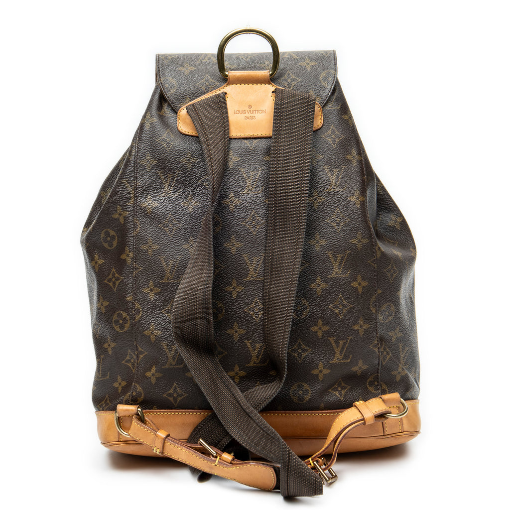 Mochila Montsouris GM Lona Monogram Marrón