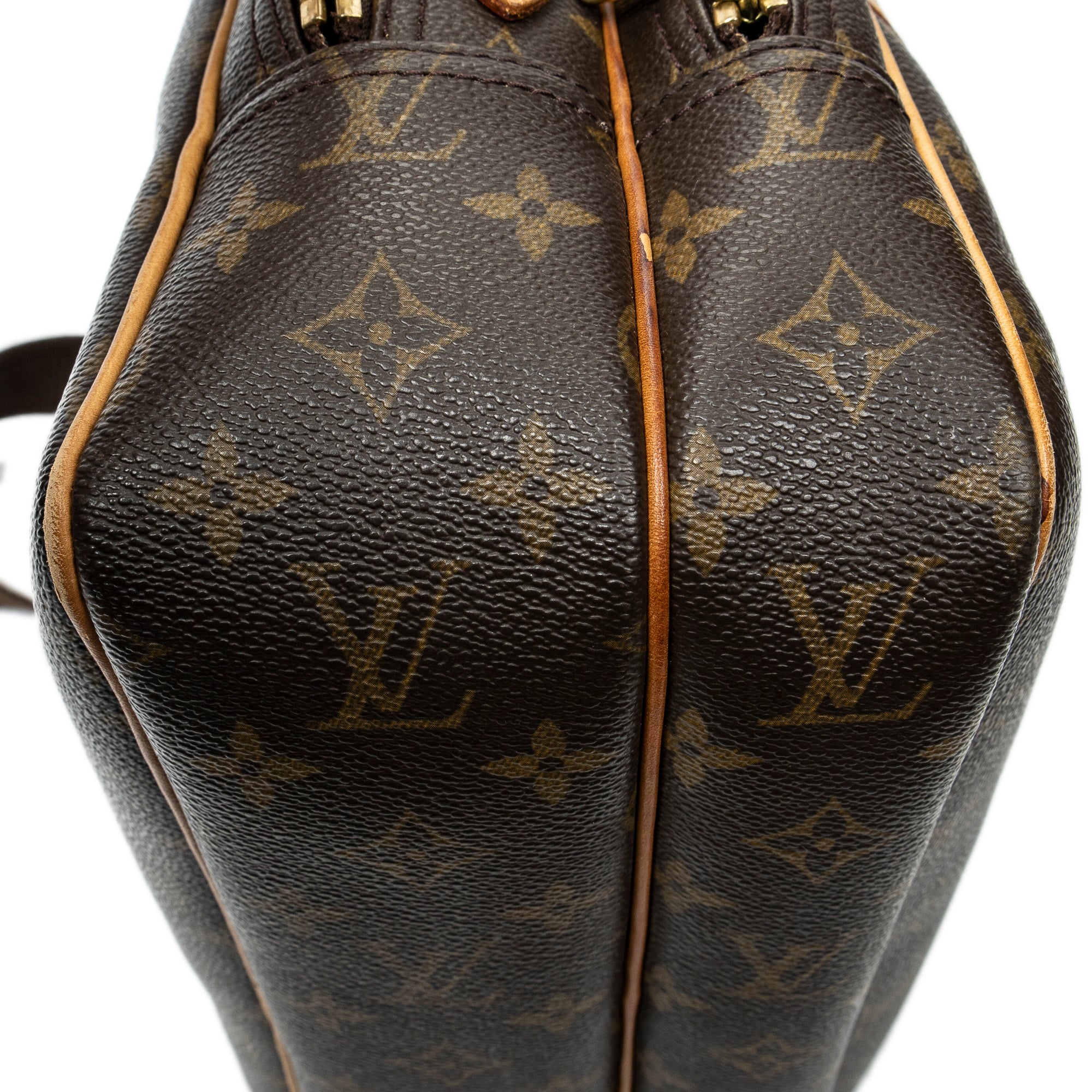 Shoulder Bag Reporter PM Brown Monogram Canvas