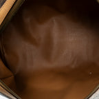 Handbag Vintage Small Boston Brown Macadam Coated Canvas