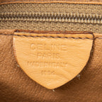 Shoulder Bag Zip Messenger Brown Macadam Coated Canvas