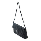 Bolso de hombro Este Oeste Chocobar Cadena Solapa Negro Travel Line Lona de Nylon