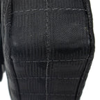 Bolso de hombro Este Oeste Chocobar Cadena Solapa Negro Travel Line Lona de Nylon