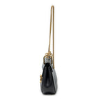 Shoulder Bag Mini Drew Black Grained Calfskin Leather