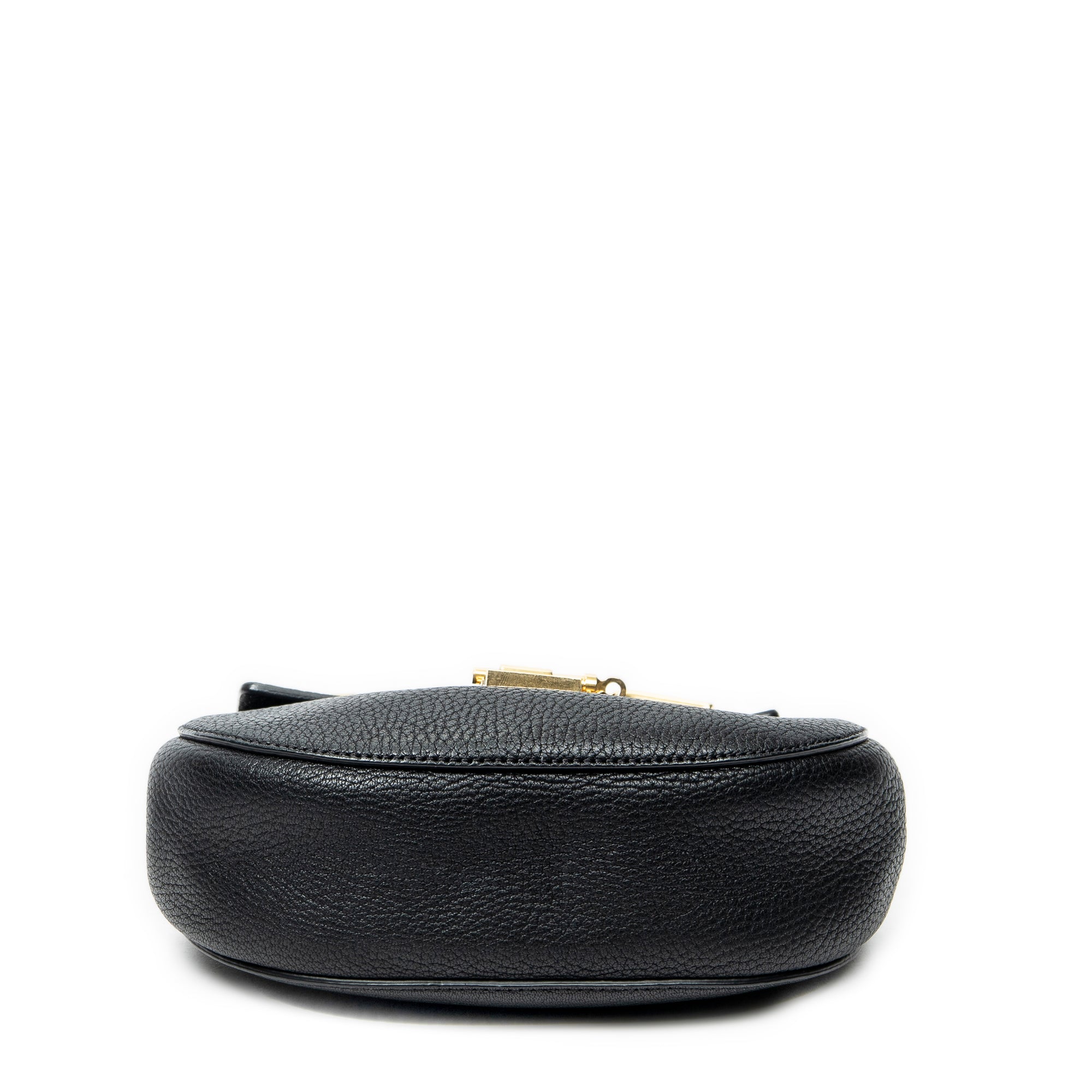 Shoulder Bag Mini Drew Black Grained Calfskin Leather