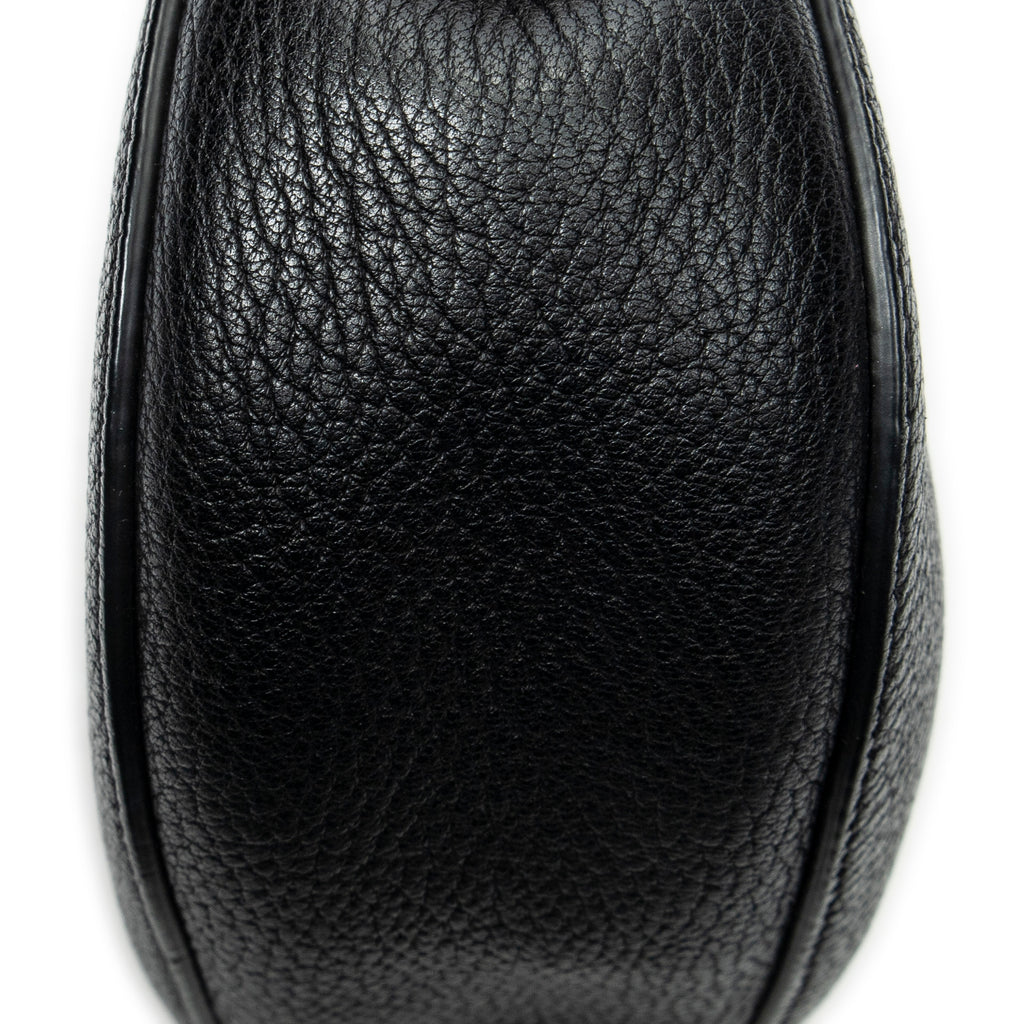 Shoulder Bag Mini Drew Black Grained Calfskin Leather