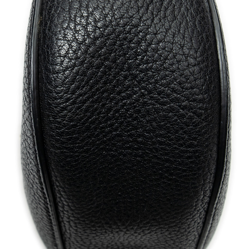 Shoulder Bag Mini Drew Black Grained Calfskin Leather
