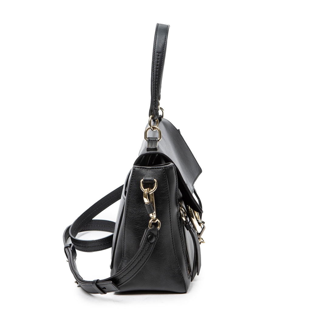 Shoulder Bag Small Faye Day Black Calfskin Leather