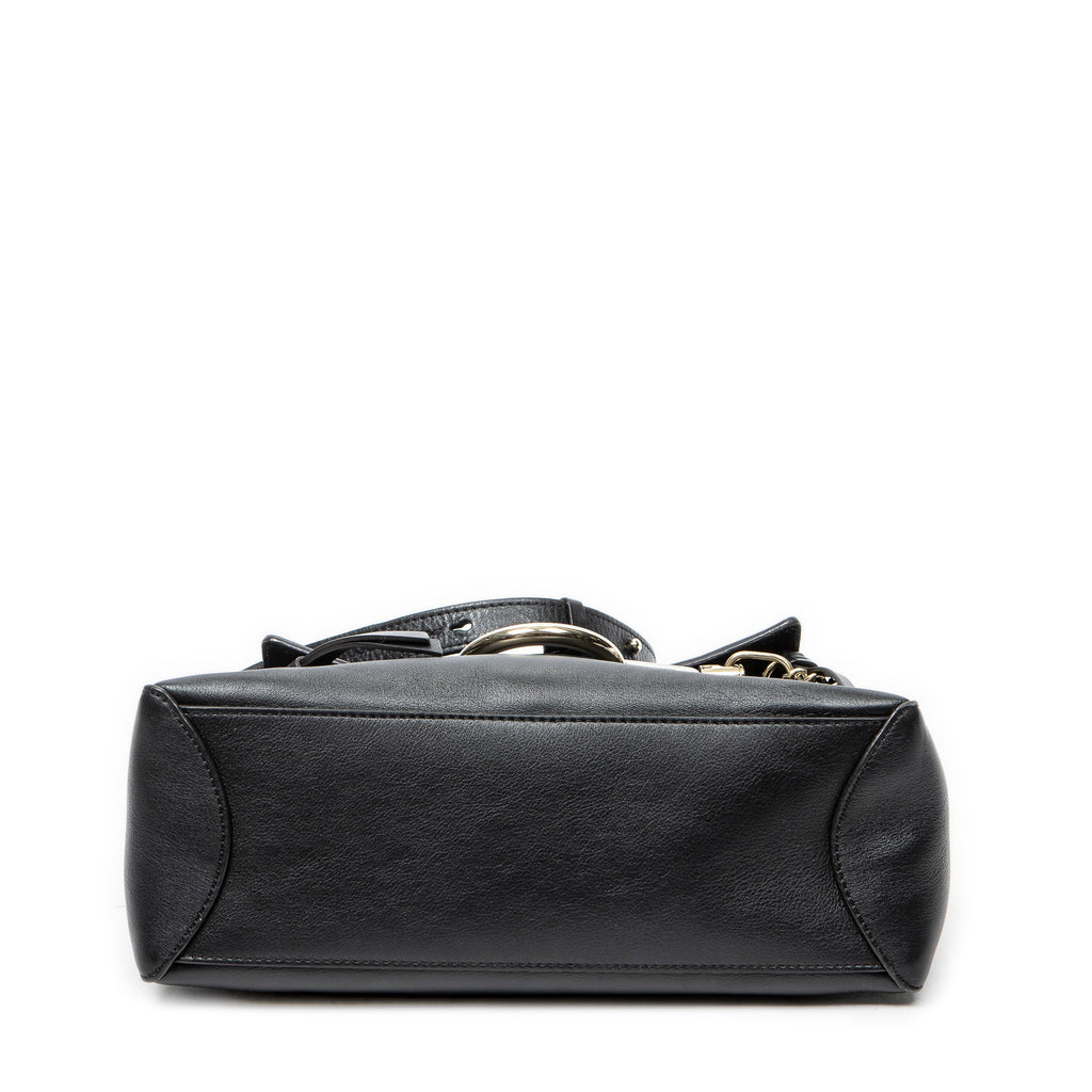 Shoulder Bag Small Faye Day Black Calfskin Leather