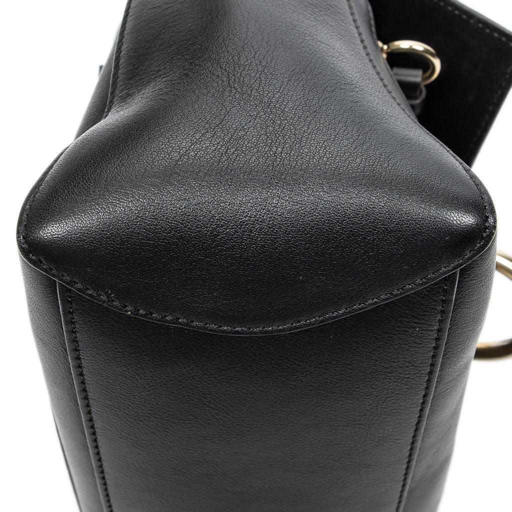 Shoulder Bag Small Faye Day Black Calfskin Leather
