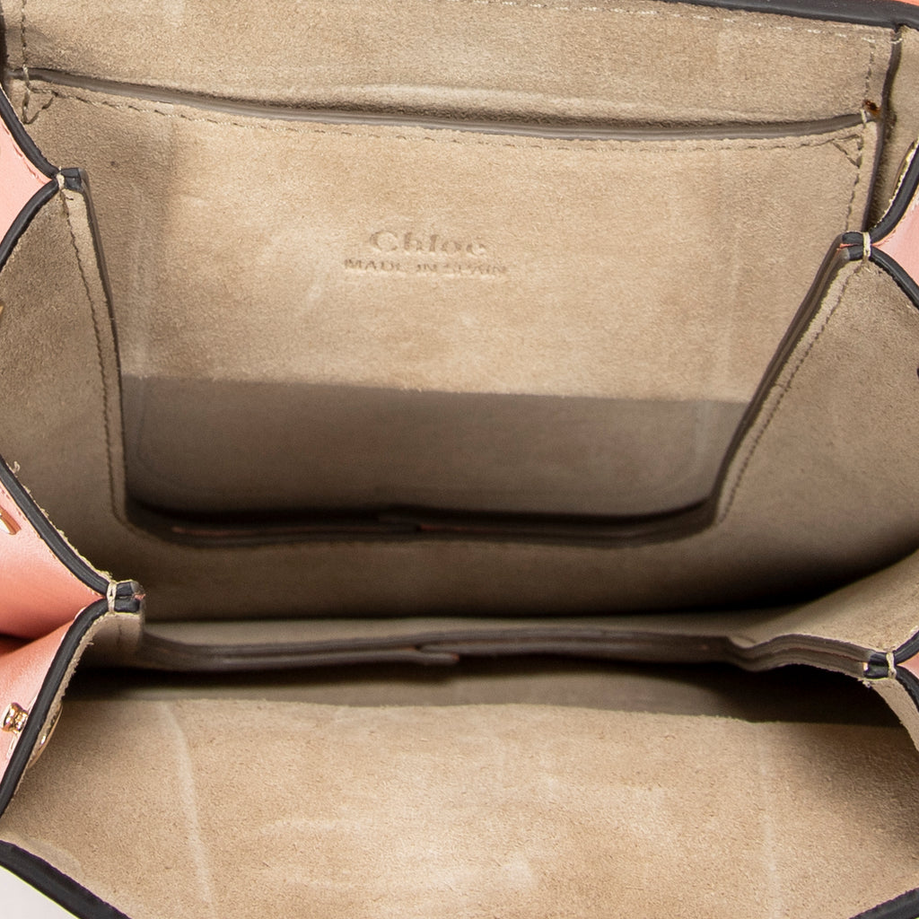 Shoulder Bag Small Faye Bracelet Bag Pink Calfskin Leather
