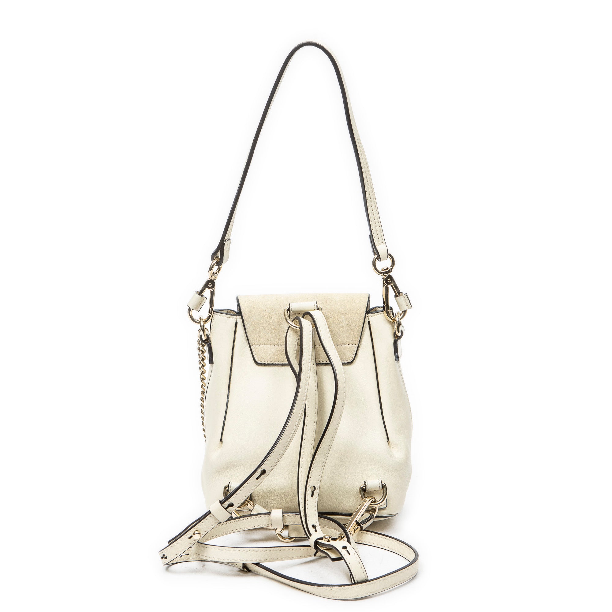 Chloé - Petit Sac à Dos Faye - Ivoire