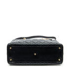 Shoulder Bag Large Lady Dior Zip Black Cannage Leather