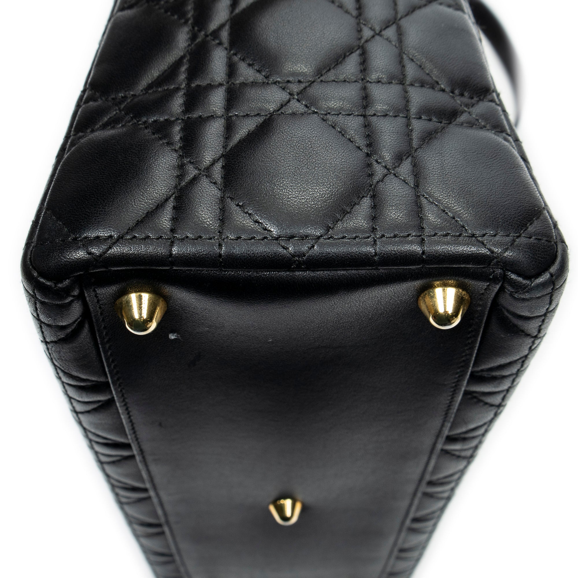 Shoulder Bag Large Lady Dior Zip Black Cannage Leather