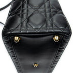 Shoulder Bag Large Lady Dior Zip Black Cannage Leather
