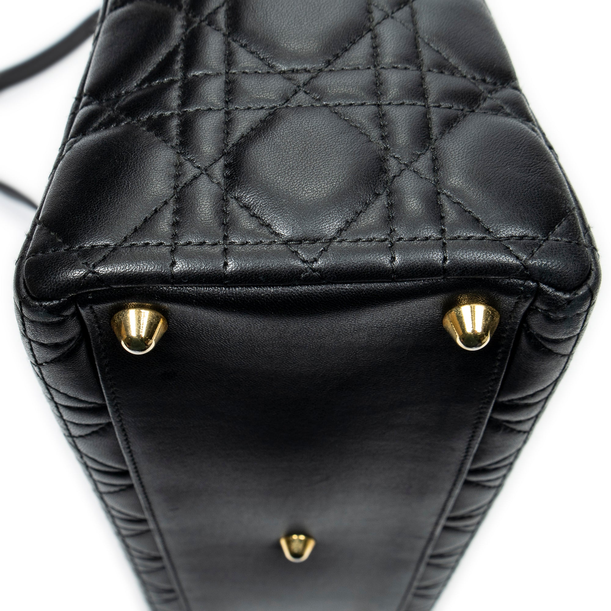 Shoulder Bag Large Lady Dior Zip Black Cannage Leather