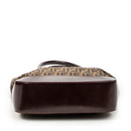 Shoulder Bag Large Open Tote Brown Zucca Canvas