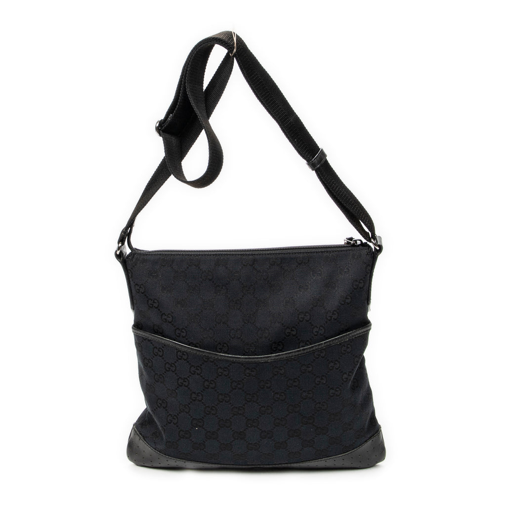 Shoulder Bag Medium Messenger Black Monogrammed Canvas