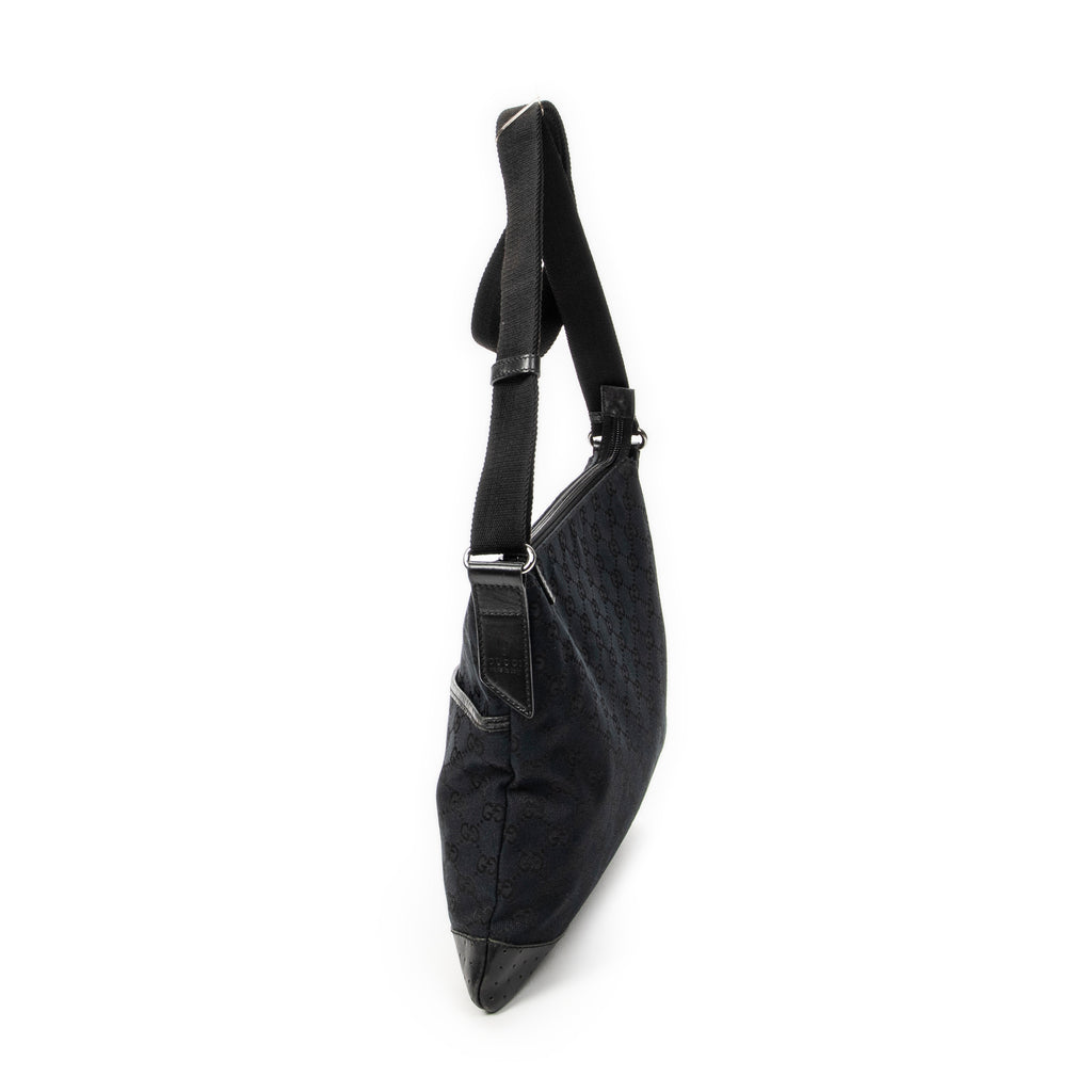 Shoulder Bag Medium Messenger Black Monogrammed Canvas