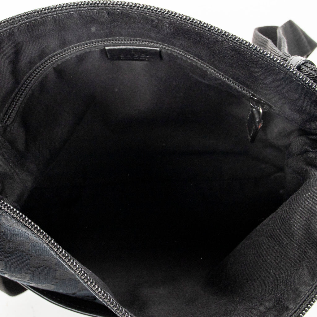 Shoulder Bag Medium Messenger Black Monogrammed Canvas