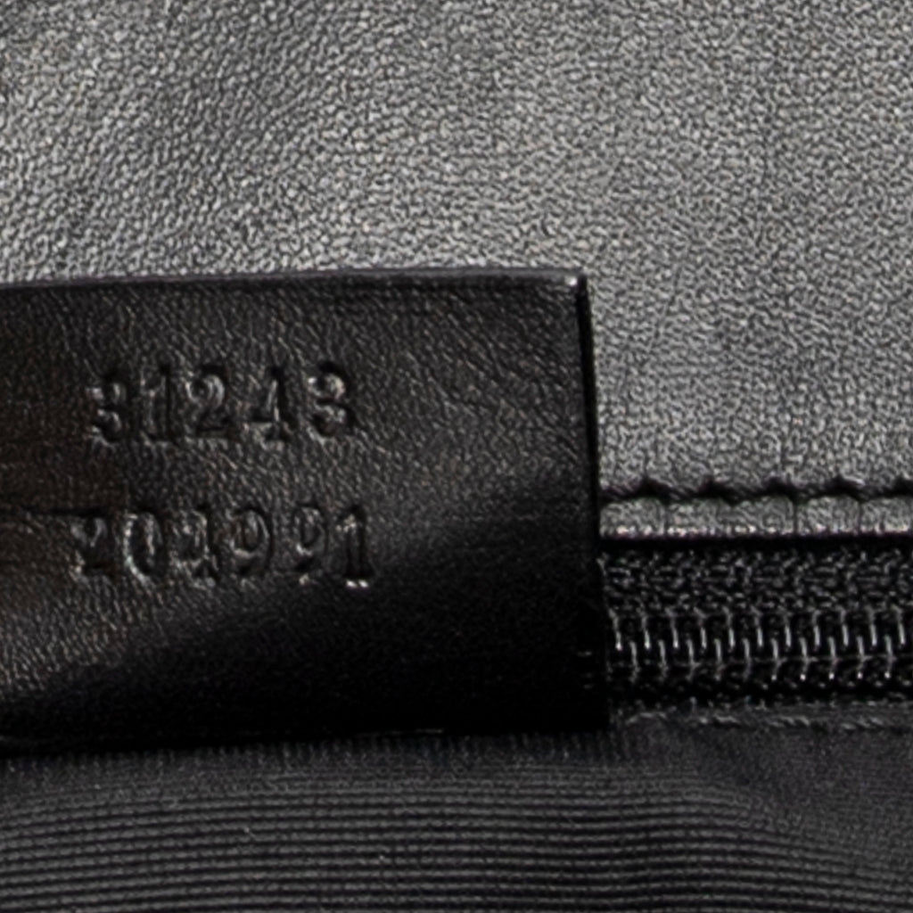 Shoulder Bag Tall Tote Black Monogrammed Denim Canvas