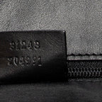 Shoulder Bag Tall Tote Black Monogrammed Denim Canvas