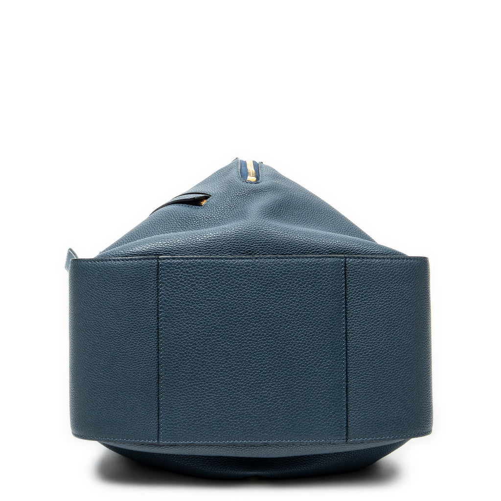 Shoulder Bag Small Hammock Navy Calfskin Leather