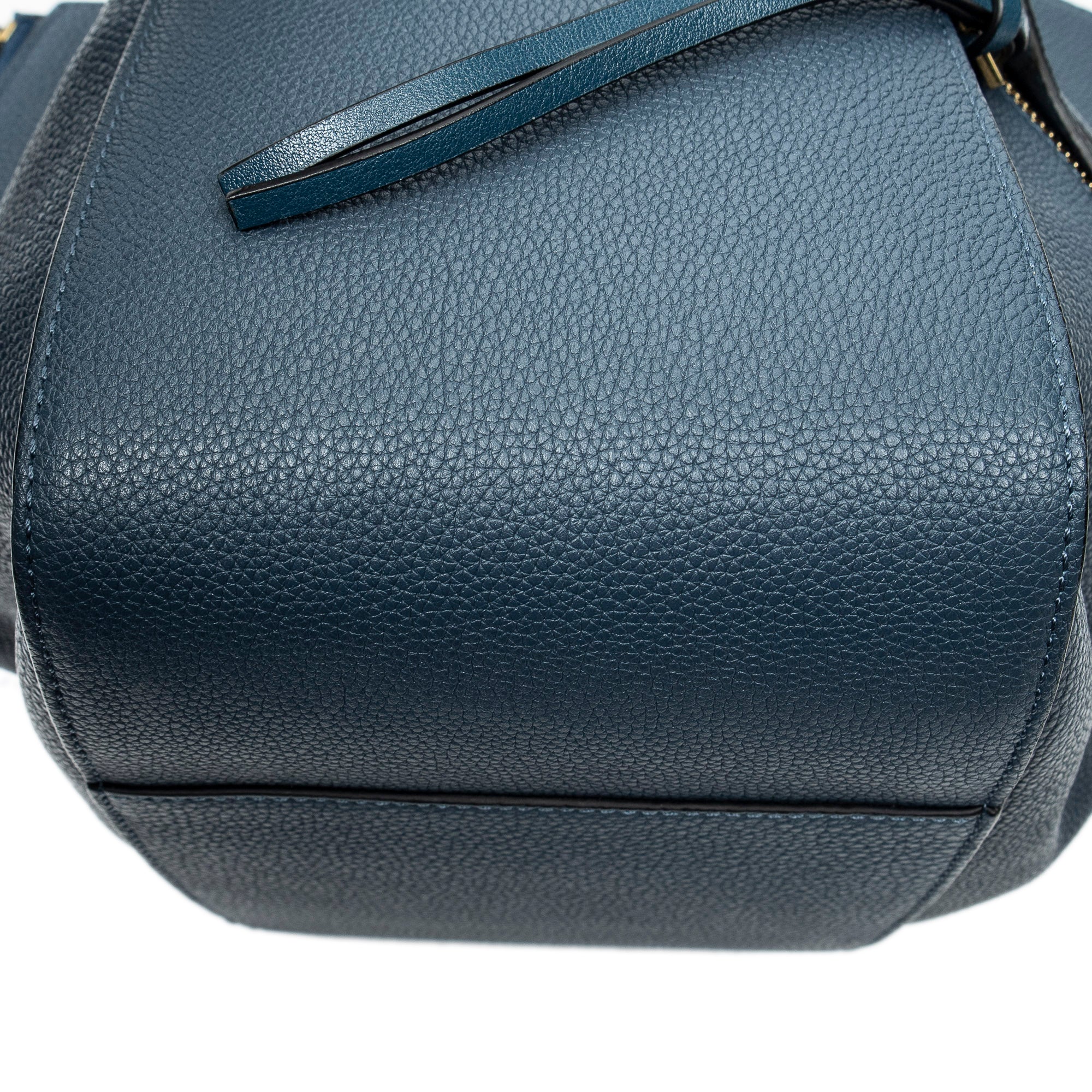 Shoulder Bag Small Hammock Navy Calfskin Leather