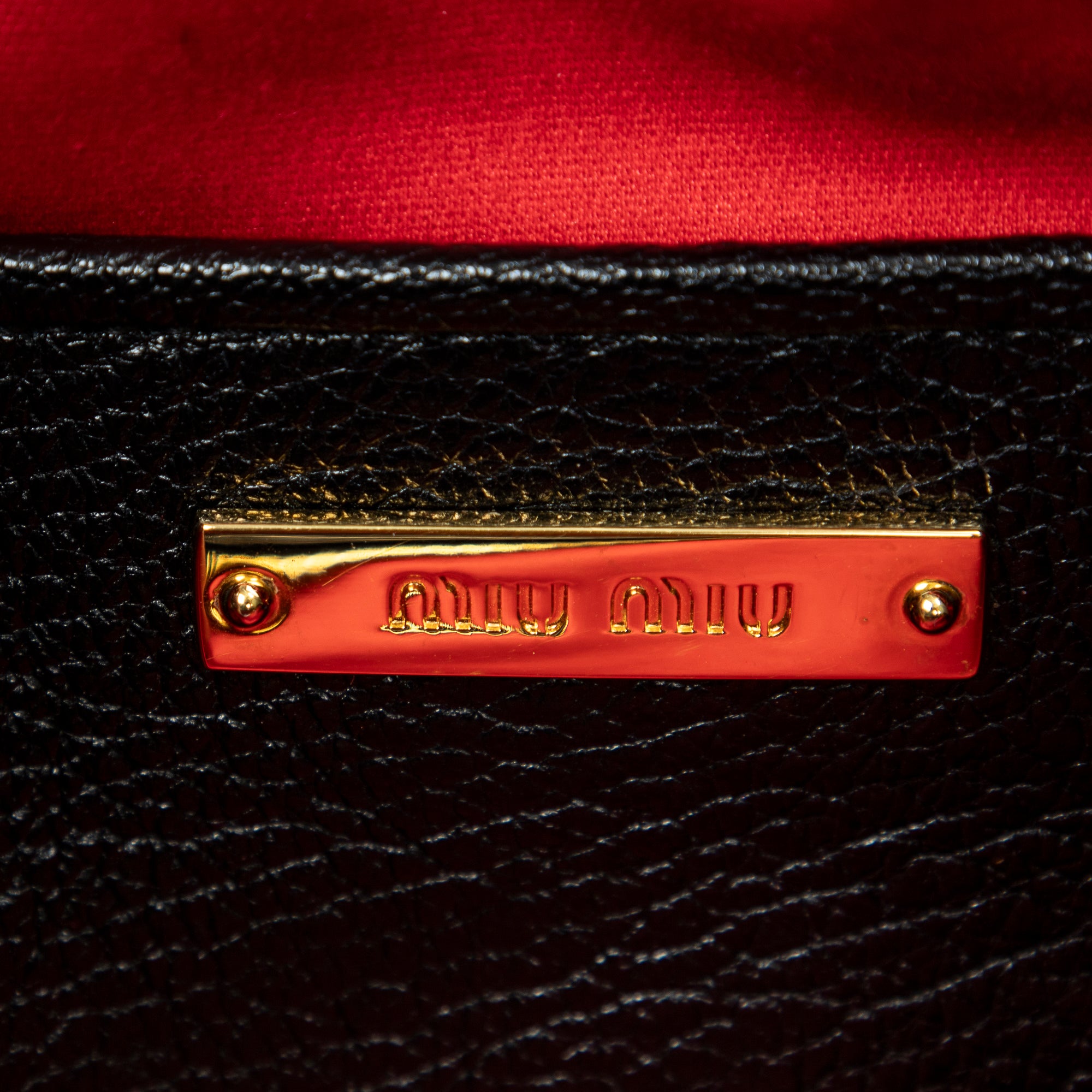 Shoulder Bag Double Zip Camera Crossbody Red Goatskin Leather
