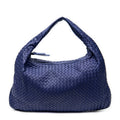 Shoulder Bag Large Veneta Hobo Purple Intrecciato Leather