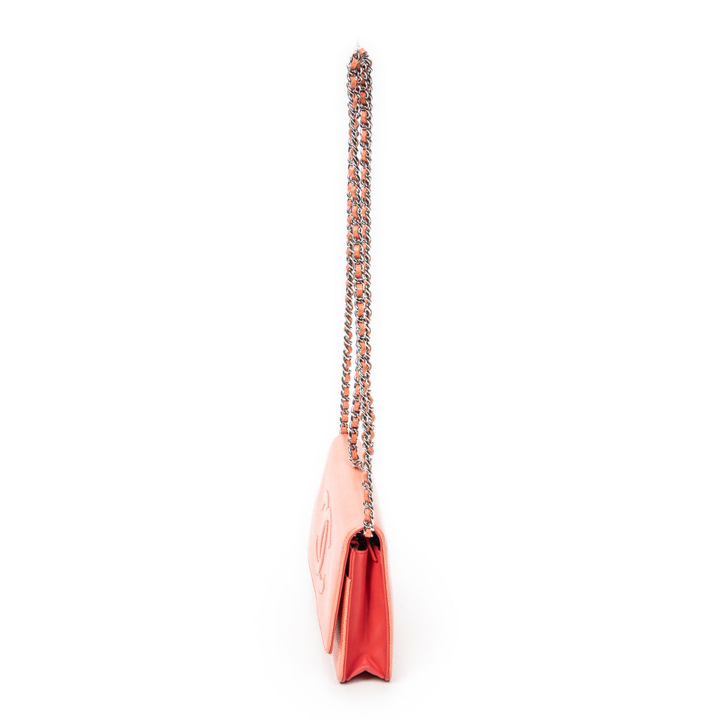 Shoulder Bag Timeless Wallet on Chain Orange Caviar Leather