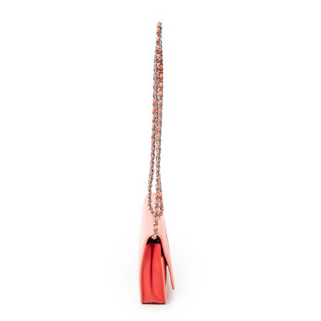 Shoulder Bag Timeless Wallet on Chain Orange Caviar Leather