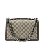 Bolso de Hombro Dionysus Top Handle Cadena Bandolera Lona Estampada Beige Supreme
