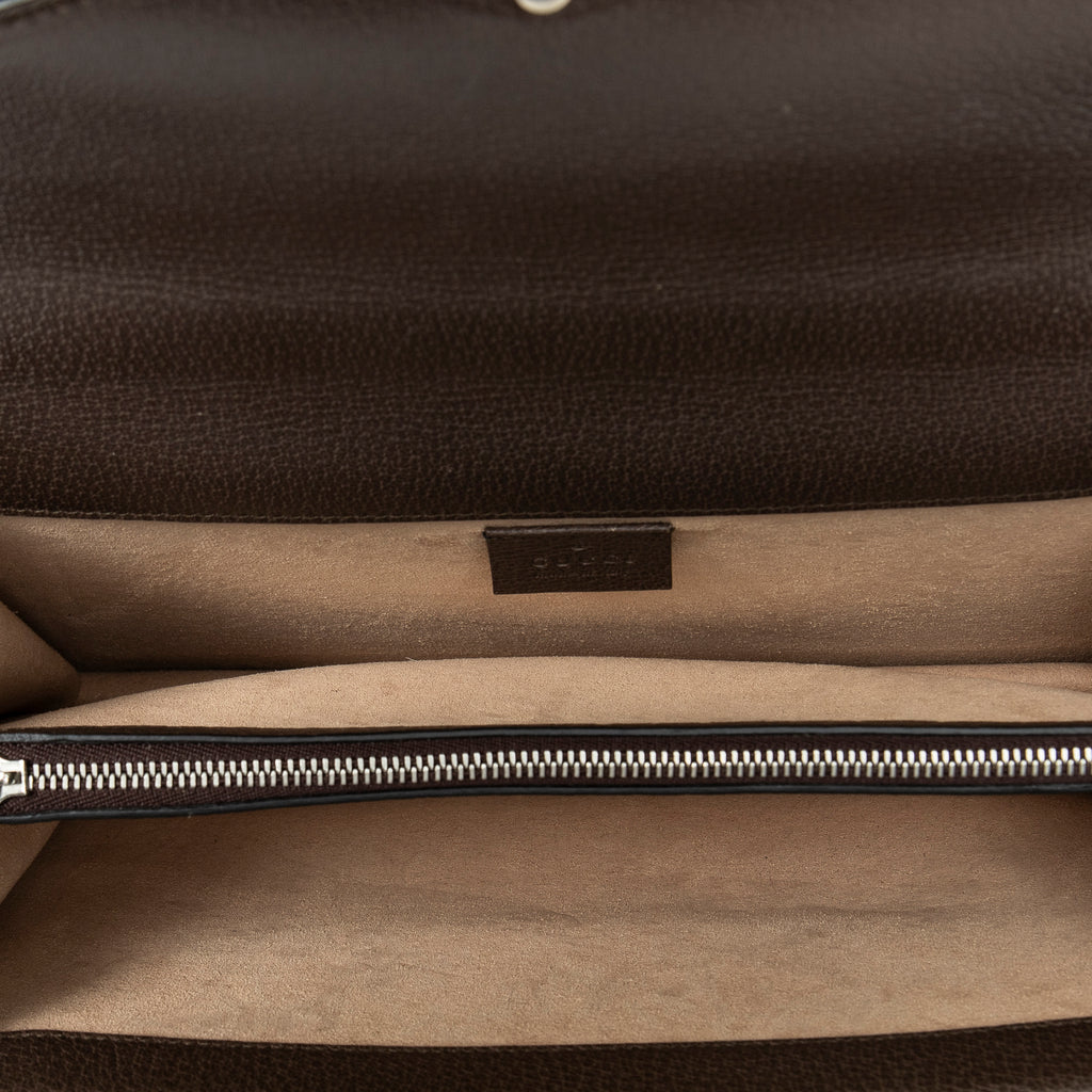 Bolso de Hombro Dionysus Top Handle Cadena Bandolera Lona Estampada Beige Supreme