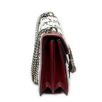 Bolso de hombro pequeño Dionysus con cadena, bandolera, lona GG de tweed color marfil