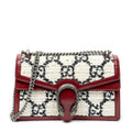Bolso de Hombro Pequeño Dionysus con Cadena Cruzada de Lona Tweed GG Color Marfil